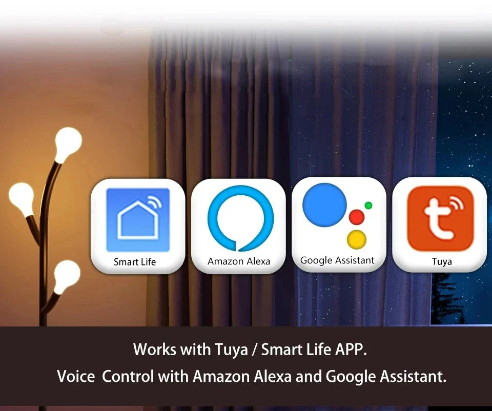 E27 E26 Tuya Smart Bulb AC 85-265V Wifi Bluetooth Zigbee Led Light RGB Lamp Spotlight Ampoules Remote Group Control Smart Life