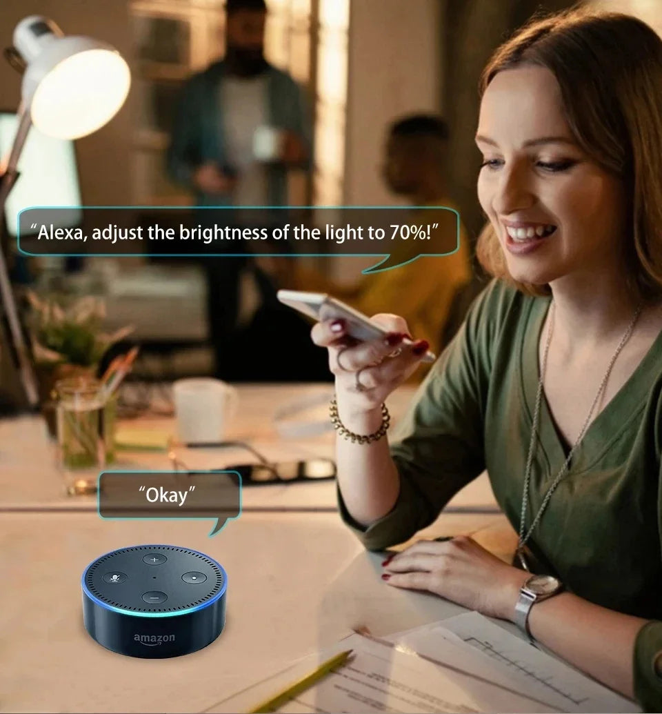 E27 E26 Tuya Smart Bulb AC 85-265V Wifi Bluetooth Zigbee Led Light RGB Lamp Spotlight Ampoules Remote Group Control Smart Life