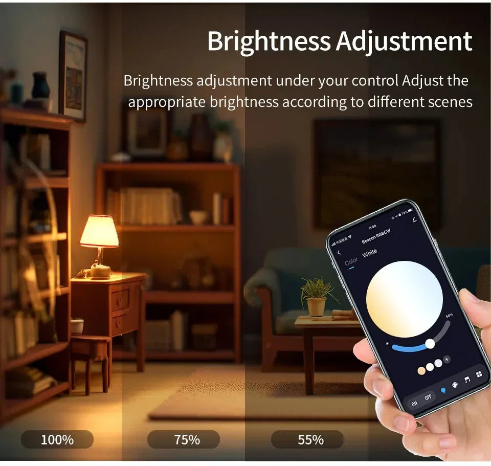E27 E26 Tuya Smart Bulb AC 85-265V Wifi Bluetooth Zigbee Led Light RGB Lamp Spotlight Ampoules Remote Group Control Smart Life
